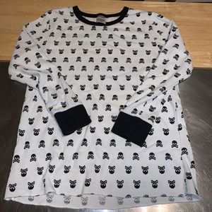 Skull thermal long sleeve shirt XL